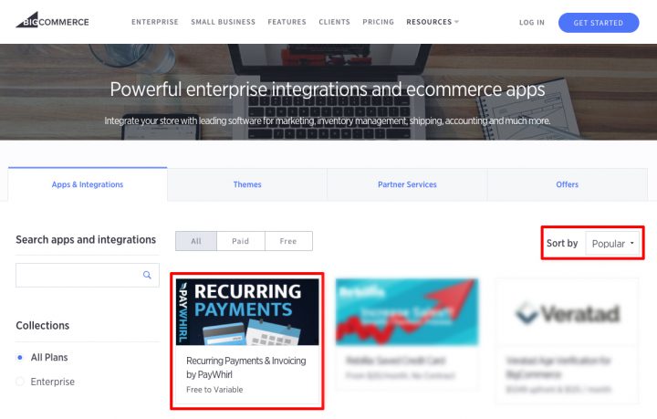 PayWhirl + BigCommerce App & Integration