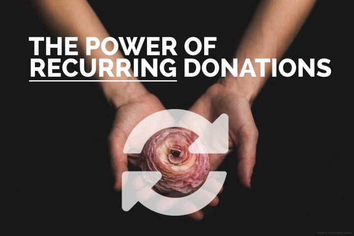 Make the most of each fundraising opportunity by offering recurring donation options to perspective donors on your website.